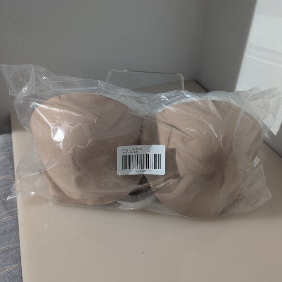 Soma $68 BODIFY Strapless Convertible Multi Way Bra 38D Nude Warm Amber - Picture 2 of 15